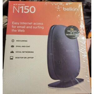 Belkin N150 150 Mbps 802.11G Compatible 4-Port Wireless Router 2.4GHz Sealed NEW